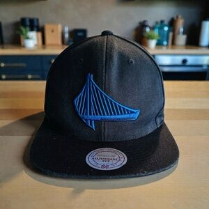 With Stickers Golden State Warriors Mitchell & Ness NBA Basketball Hat Cap